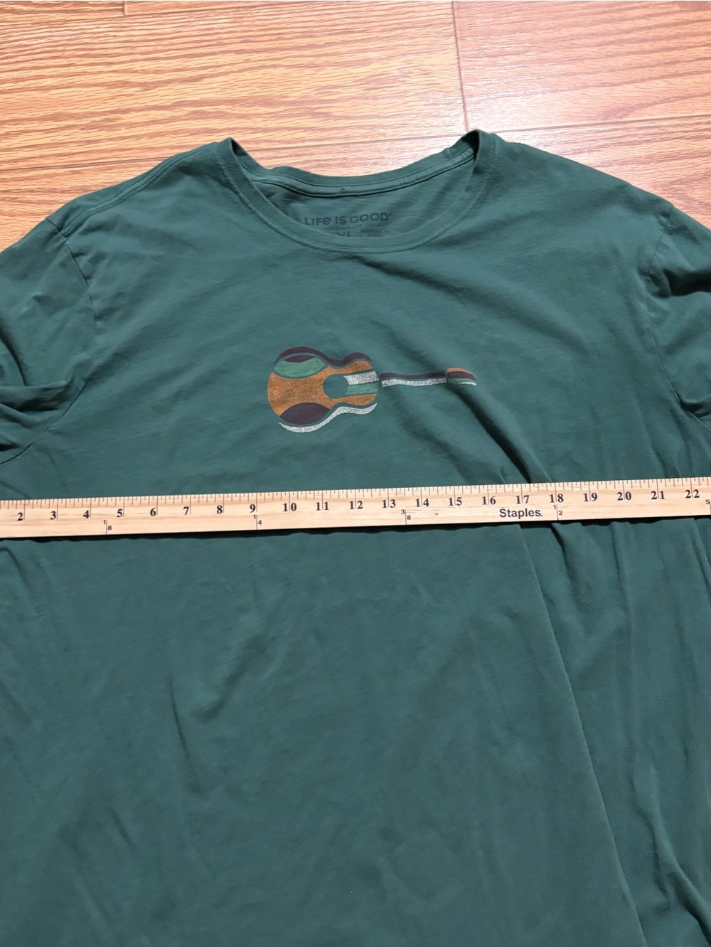 Life is Good Music Guitar Color Long Sleeved Shirt Men’s XL - Picture 5 of 9